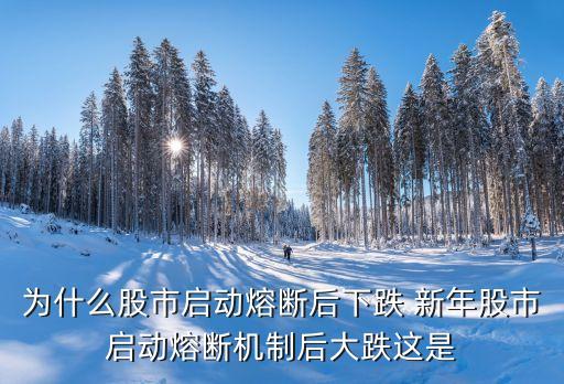 为什么股市启动熔断后下跌 新年股市启动熔断机制后大跌这是