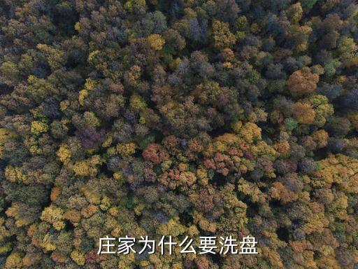 庄家为什么要洗盘