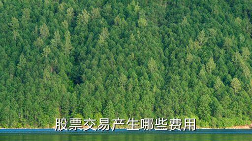 股票交易产生哪些费用