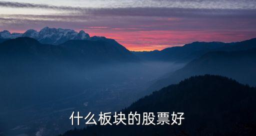什么板块的股票好