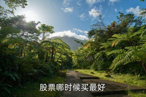 股票哪时候买最好