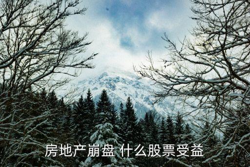 房地产崩盘 什么股票受益