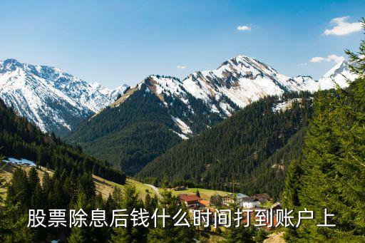 什么时候股票分红到帐，股票分红几天可以到账