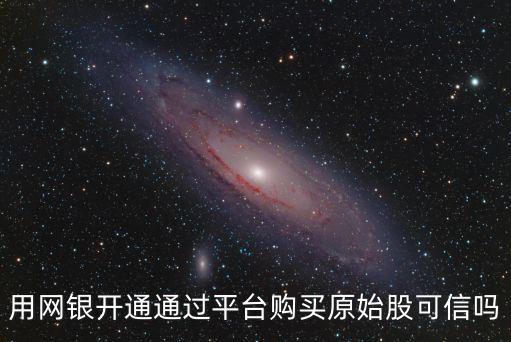 用网银开通通过平台购买原始股可信吗