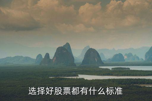 选择好股票都有什么标准