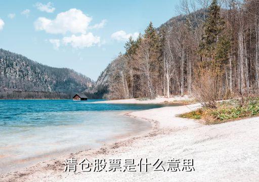 股票什么叫清仓，股票清仓是什么意思