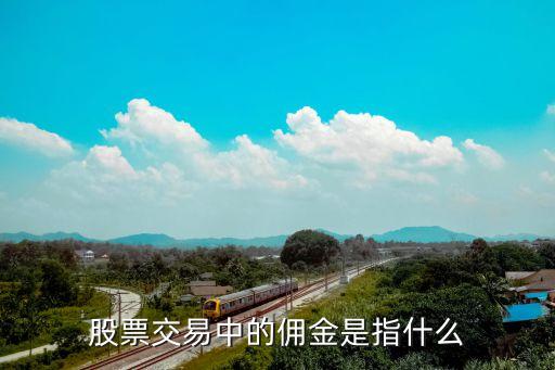 股票交易中的佣金是指什么