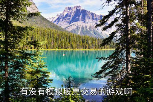 有没有模拟股票交易的游戏啊