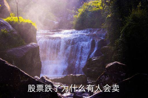 股票跌了为什么有人会卖