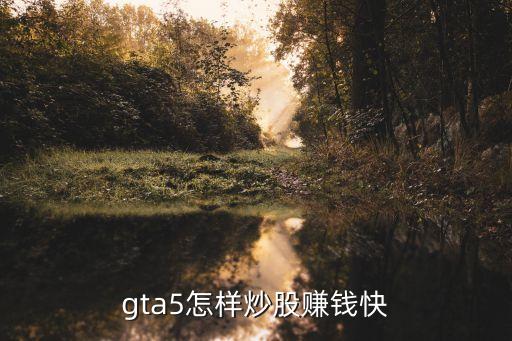 gta5线下什么股票稳赚，gta5工地暗杀买什么股票
