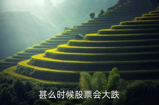 甚么时候股票会大跌