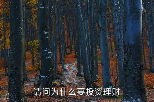请问为什么要投资理财