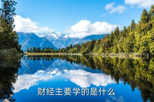 财经主要学的是什么