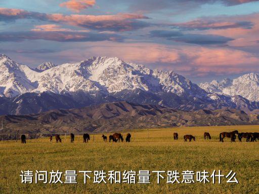 股票放量缩量说明什么问题，股价如此走势伴随放量之后缩量做何解释