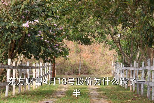 东方财富4月18号股价为什么跌了一半