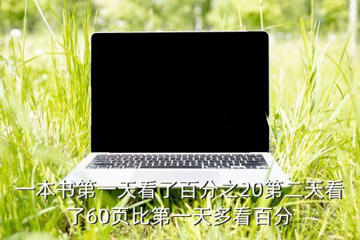 一本书第一天看了百分之20第二天看了60页比第一天多看百分