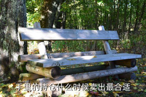 手里的持仓什么时候卖出最合适