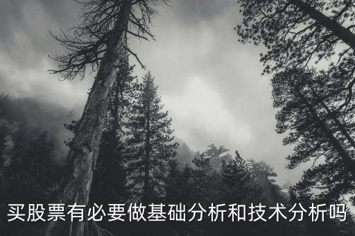 买股票有必要做基础分析和技术分析吗