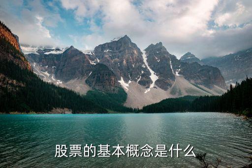 股票的基本概念是什么