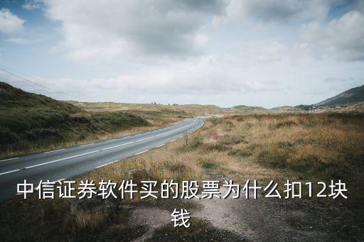 中信证券软件买的股票为什么扣12块钱