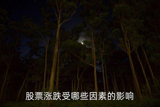 股票涨跌受哪些因素的影响