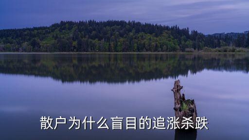 散户为什么盲目的追涨杀跌