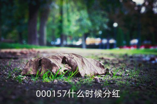 000157什么时候分红