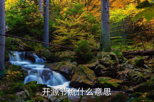 股票开源节流是什么意思，开源节流的意思是什么