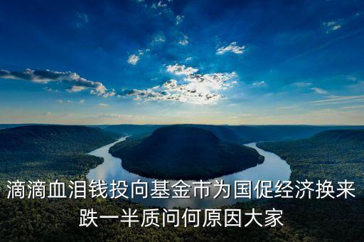 滴滴血泪钱投向基金市为国促经济换来跌一半质问何原因大家