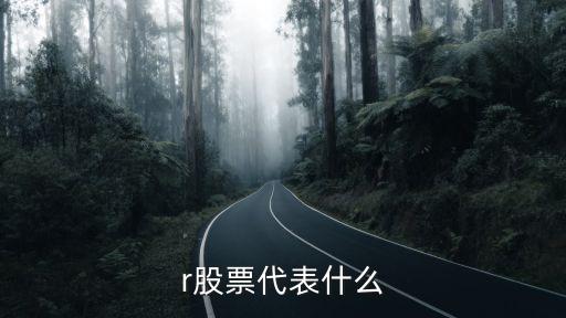 r股票代表什么