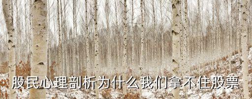 股民心理剖析为什么我们拿不住股票
