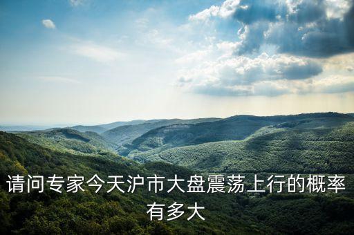 请问专家今天沪市大盘震荡上行的概率有多大