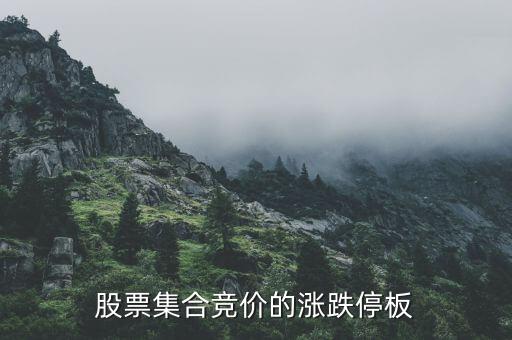 股票集合竞价的涨跌停板