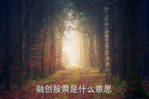 融创股票是什么意思
