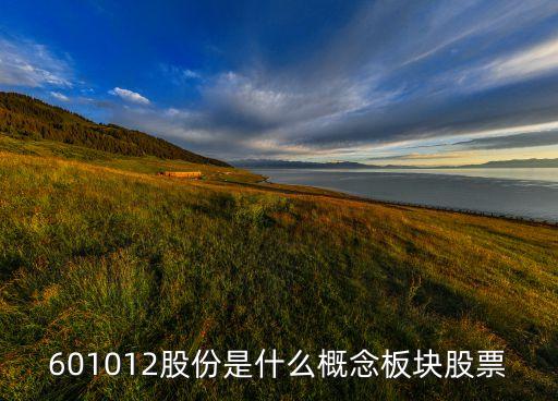 601012股份是什么概念板块股票
