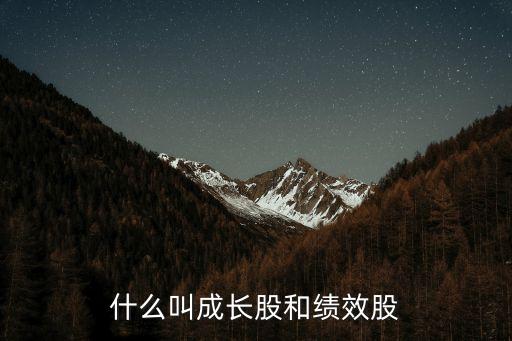 股票持续增长叫什么股呢，什么叫成长股和绩效股