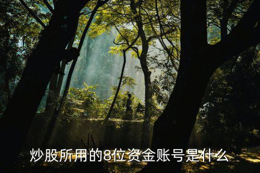 股票的资金转入账号是什么，关于股票请问直接用电话转帐的话要求输入的帐号是哪个帐号啊