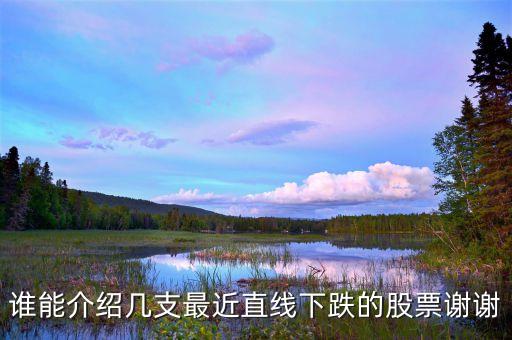 谁能介绍几支最近直线下跌的股票谢谢