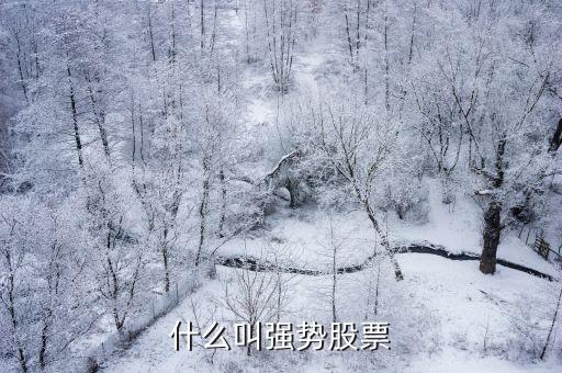 什么叫强势股票