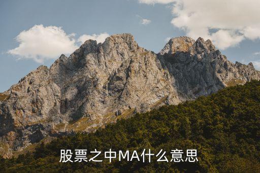 股票软件ma是什么意思，大智慧MA是什么