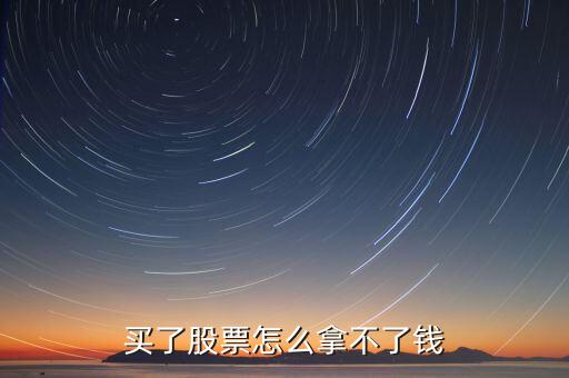 买了股票怎么拿不了钱