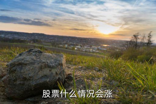 股票达到什么状态才能上涨，股票什么情况会涨