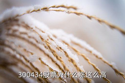 大东方股票为什么这么高，300434股票为什么涨这么高