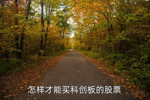 怎样才能买科创板的股票
