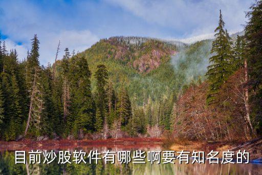 常用的股票交易软件有什么，股票交易软件有哪些可以告诉我一下吗