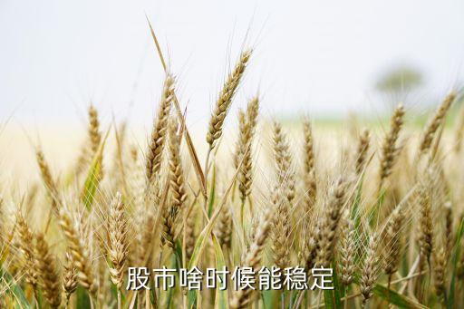 股市啥时候能稳定