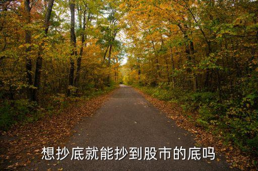 为什么股票越来越难抄底，想抄底就能抄到股市的底吗