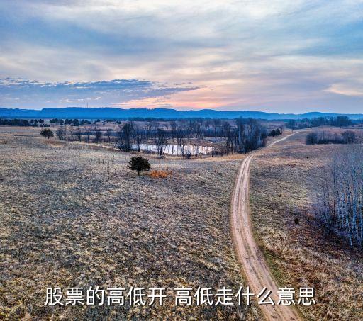 股票的高低开 高低走什么意思
