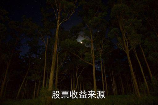 股票收益来源