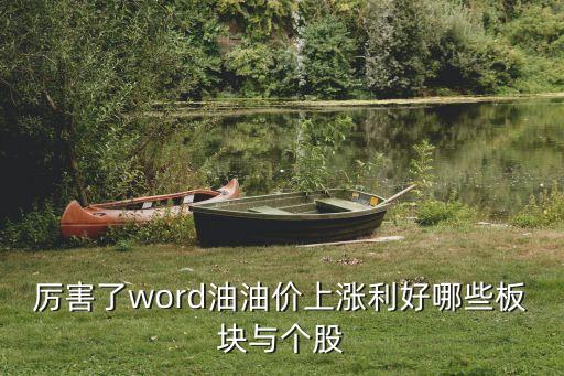 厉害了word油油价上涨利好哪些板块与个股